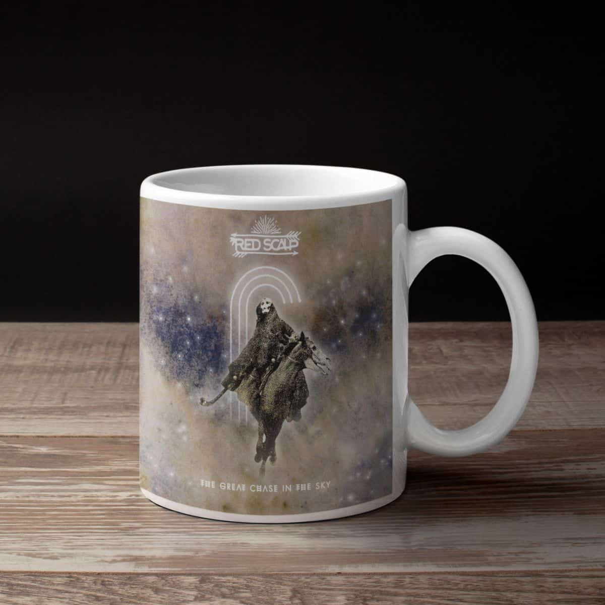 Red Scalp Band Coffee Mug, Red Scalp The Great Chase In The Sky Mug