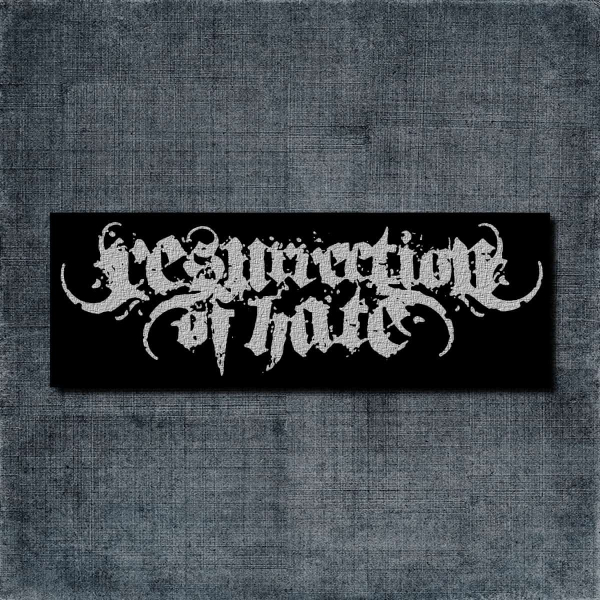 Resurrection of Hate Back Patch, Resurrection of Hate Logo Big Back Patch