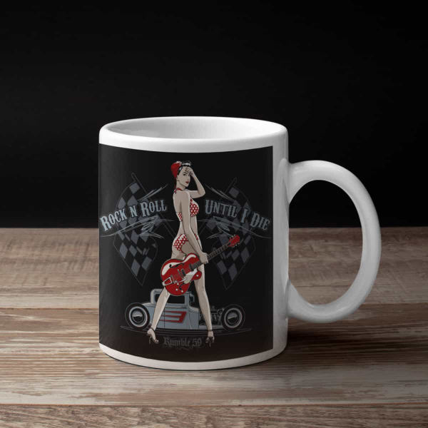 Rock n Roll Until I Die Coffee Mug, Rock n Roll Until I Die Artwork Coffee Mug
