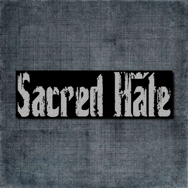 Sacred Hate Back Patch, Sacred Hate Logo Big Back Patch