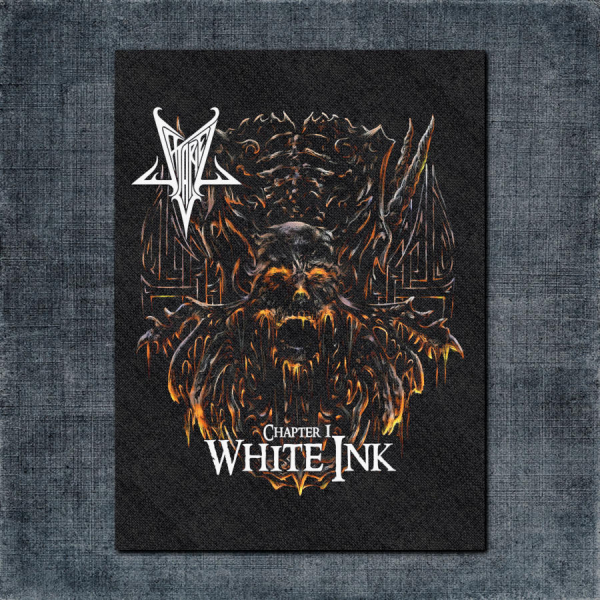 Satariel Back Patch, Satariel White Ink Big Back Patch
