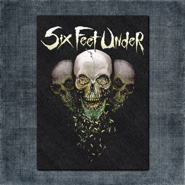 Six Feet Under Back Patch, Six Feet Under Artwork Big Back Patch