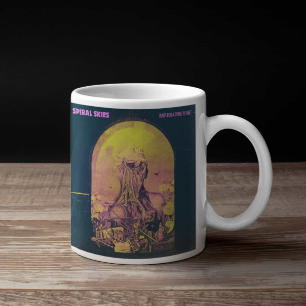 Spiral Skies Coffee Mug, Spiral Skies Blues for a Dying Planet Coffee Mug
