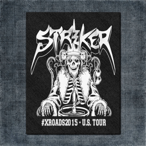 Striker Back Patch, Striker Xroads 2015 US Tour Big Back Patch