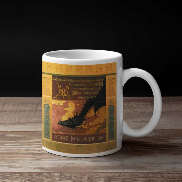 Summoning Coffee Mug, Summoning Let Mortal Heroes Sing Your Fame Coffee Mug