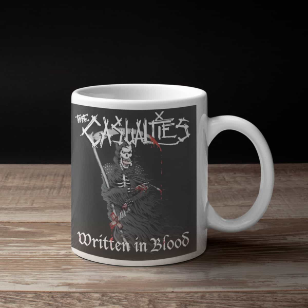 The Casualties Coffee Mug, The Casualties Written In Blood Coffee Mug