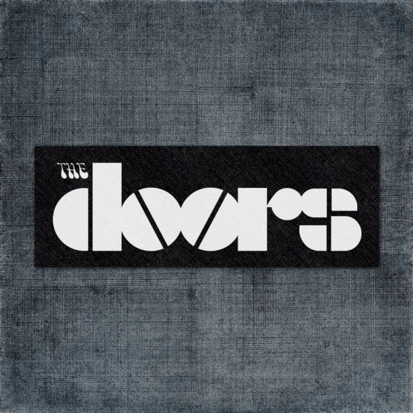 The Doors Back Patch, The Doors Band Logo Big Back Patch, Psychedelic Rock Merchandise