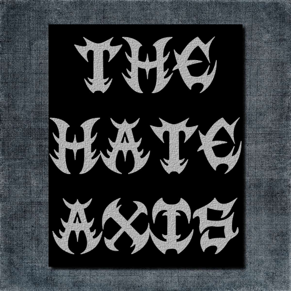 The Hate Axis Back Patch, The Hate Axis Logo Big Back Patch
