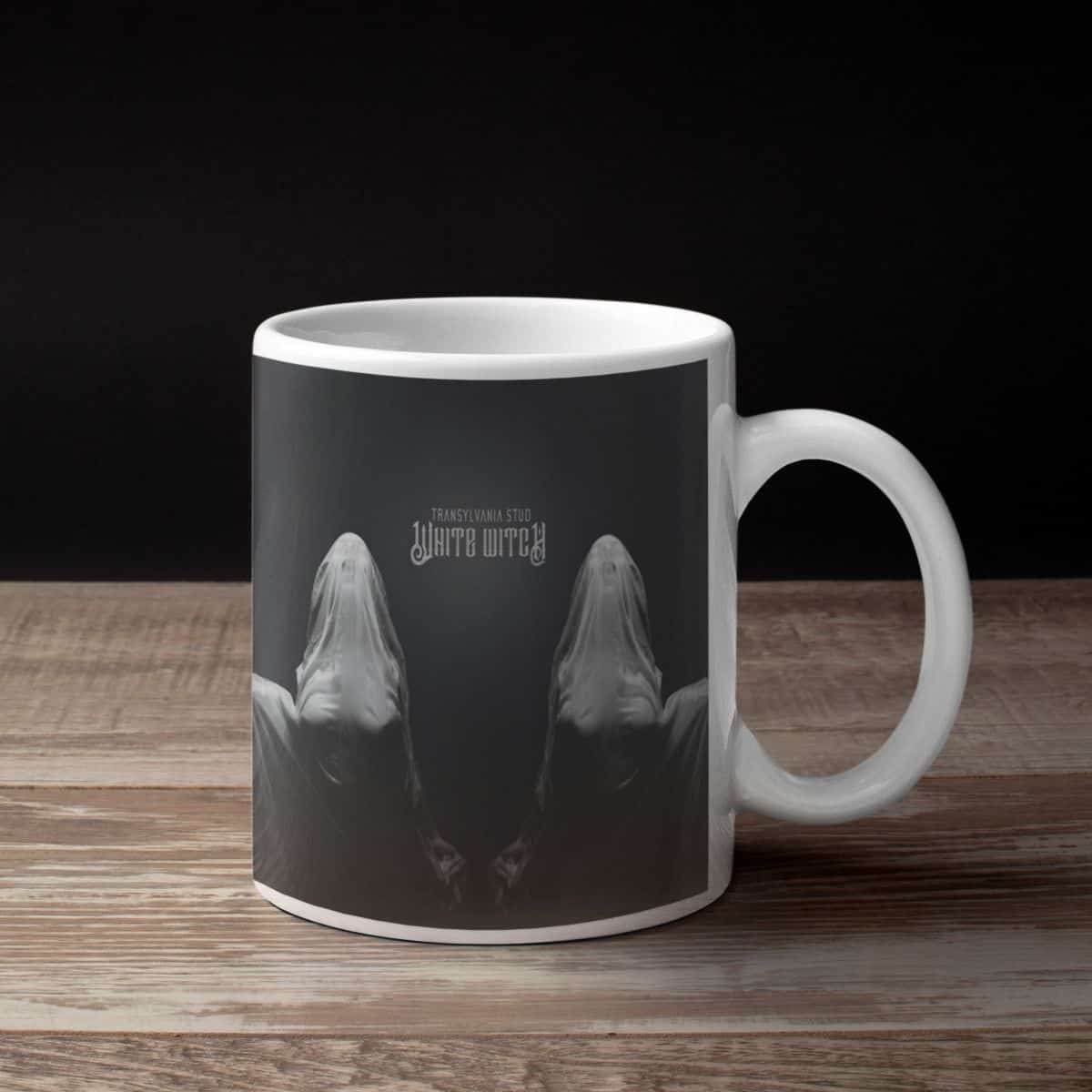 Transylvania Stud Band Coffee Mug, Transylvania Stud White Witch Mug