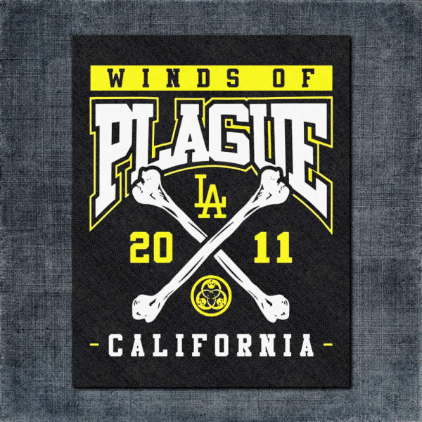 Winds of Plague Back Patch, Winds of Plague California Big Back Patch