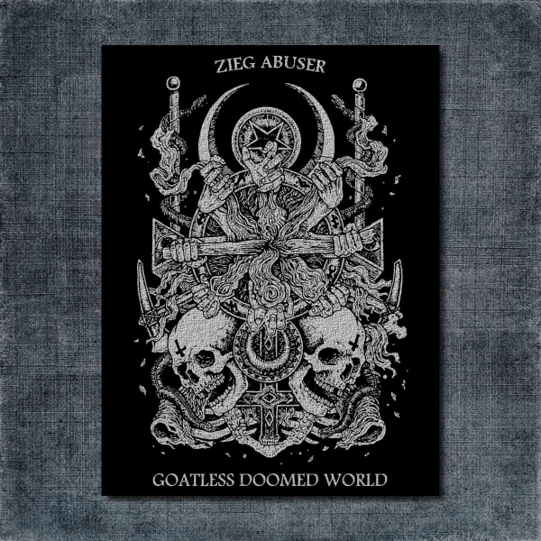 Zieg Abuser Back Patch, Zieg Abuser Goatless Doomed World Big Back Patch